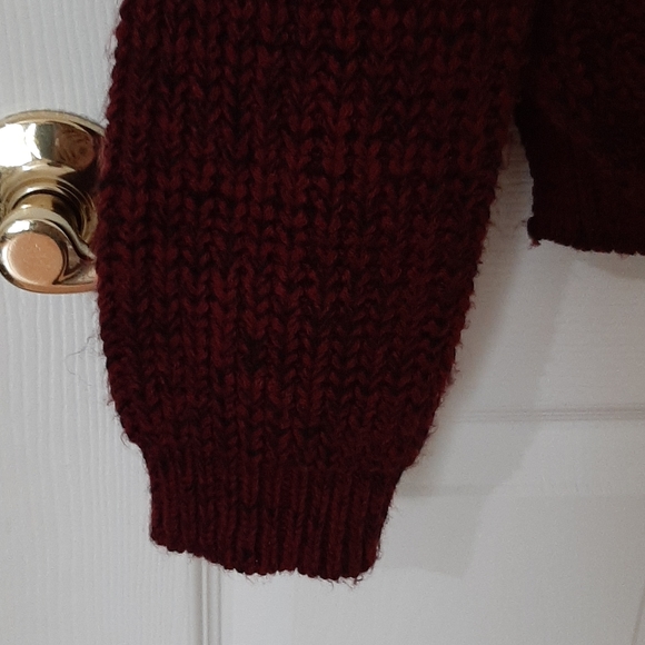 Maroon & Black Knit Sweater - Picture 6 of 6